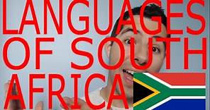 Languages of SOUTH AFRICA! (Languages of the World Episode 1)