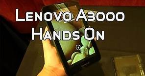 Lenovo A3000 Dual SIM 7" Quad Core Tablet Hands On