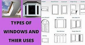 Types of Windows/ Uses of Window/Building Window