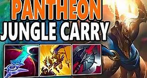 How to Play Pantheon Jungle & CARRY + Best Build/Runes | Pantheon Guide Season 13 League of Legends