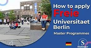 Application process for admission Freie Universität Berlin | Freie Universität Berlin | Shahinator