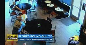 Starbucks robber Ryan Flores found guilty