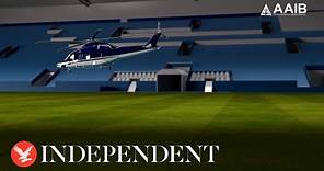 Animations shows moments leading up to Leicester City owner's helicopter crash