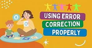 How to Use Error Correction Properly | Simple Error Correction Guide