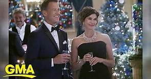 Teri Hatcher, James Denton reunite in new Hallmark film, ‘A Kiss Before Christmas’ l GMA