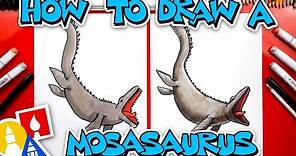 How To Draw A Mosasaurus Dinosaur