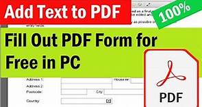 How To Fill Out a PDF Form on Windows PC | How To Fill and Edit PDF Form in Microsoft Edge