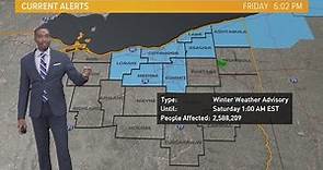 Winter weather advisory still in effect for Northeast Ohio area