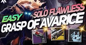 SOLO FLAWLESS GRASP OF AVARICE! How ANYONE Can SOLO GRASP OF AVARICE! SOLO Gjallarhorn | Destiny 2