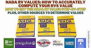 NADA RV Values: How to Accurately Compute Your Used RV Values