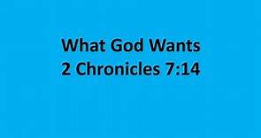 Bible Study: 2 Chronicles 7:14