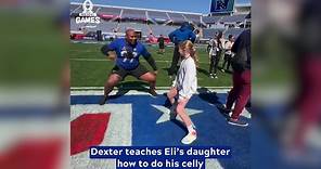 Watch: Dexter Lawrence teaches Eli Manning’s daughter his celebration dance