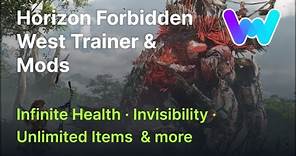 Horizon Forbidden West Trainer & Mods (Infinite Health, Unlimited Arrows, Invisibility, & More)