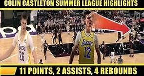 Colin Castleton Lakers Debut (Highlights)