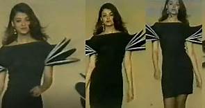 Viral: Aishwarya Rais Rare Unseen Video1994 Ramp Walk In A Black Bodycon Dress