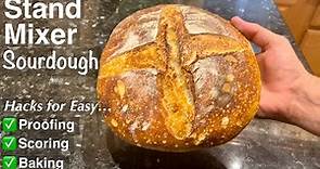 Easy Method for Making Sourdough Bread with a Stand Mixer