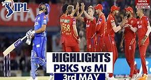 Punjab vs Mumbai Full Match Highlights: Mi vs PBKS IPL 2023 Highlights | Today Full Match Highlights