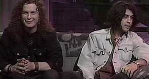 Denis Bélanger ("Snake") and Michel Langevin ("Away") from Voivod on the Headbangers Ball (1990)