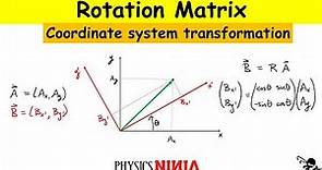 Rotation Matrix for Coordinate Transformation