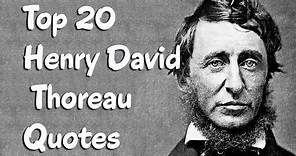 Top 20 Henry David Thoreau Quotes (Author of Walden)