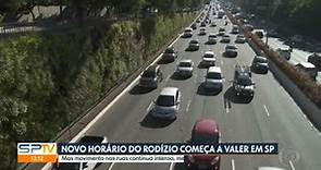 Novo horário de rodízio começa a valer em São Paulo