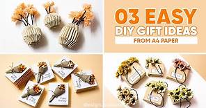 03 Easy DIY Handmade Gifts Ideas from A4 PAPER - AMY DIY CRAFT