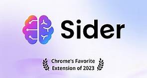 Sider 4.0 (ChatGPT Sidebar): Enhance workflow with ChatGPT, Claude, Bard for search, read, and write