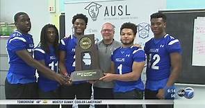 Phillips Academy celebrates 2nd state football championship since 2015