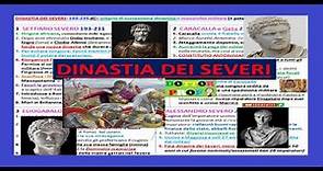 #16 storia Roma - DINASTIA DEI SEVERI: SETTIMIO SEVERO, CARACALLA, ELIOGABALO, ALESSANDRO SEVERO
