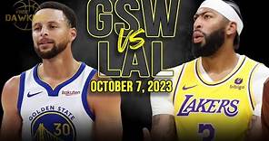 Golden State Warriors vs Los Angeles Lakers Full Game Highlights | October 7, 2023 | FreeDawkins