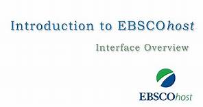 Introduction to EBSCOhost - Tutorial