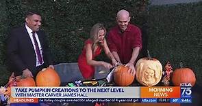 Character sculptor James Hall takes pumpkin carving to the next level