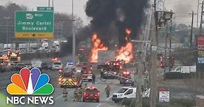 At Least 2 Killed In Fiery Atlanta Highway Crash | NBC News