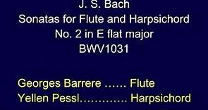 Georges Barrere Plays the Flute Sonata in E-flat Major by J.S. Bach
