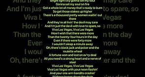 Viva Las Vegas - Lyrics