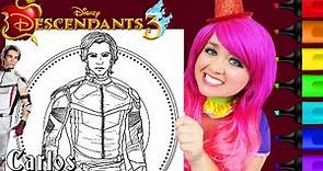 Coloring Carlos Descendants 3 Disney Coloring Page Prismacolor Markers | KiMMi THE CLOWN