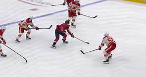 Connor McMichael with a Goal vs. Calgary Flames