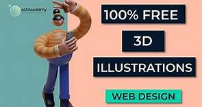 Free 3D Illustrations for Web Design - Free Design Resources for Web designs