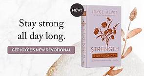 Strength For Each Day Devotional | Joyce Meyer