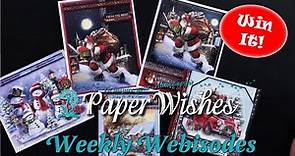 5 Layered Cards Using Season's Greeting by Hunkydory Crafts