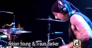 TRAVIS BARKER & ADRIAN YOUNG AT GUITAR CENTER'S DRUM OFF '05