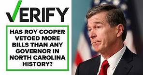 Roy Cooper has vetoed more than bills than any governor in NC history