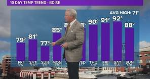 Boise-area evening forecast: Record temperatures on the horizon