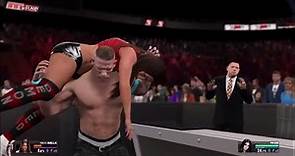 WWE 2K15 John Cena buries Nikki Bella and wins the Divas Championship (PS4)