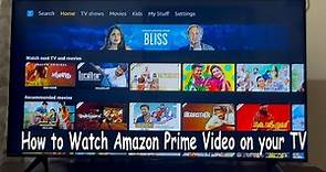 How to Sign in Amazon Prime Video Account from Smart TV