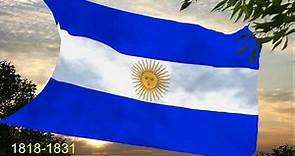 Banderas históricas de Argentina 1813 - actual