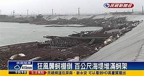蘇迪勒狂風毀蚵棚 東石損失近5億