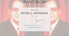 Peter G. Peterson Biography - American investment banker (1926–2018)