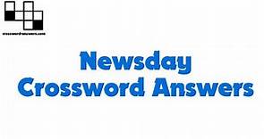 Newsday Crossword Answers for Friday, December 3, 2021 ( 2021-12-03 )