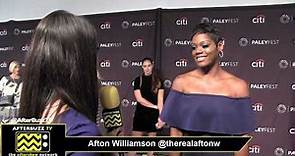 Afton Williamson at 2018 PaleyFest for "The Rookie"